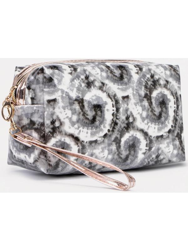 Косметичка на молнии, цвет серый