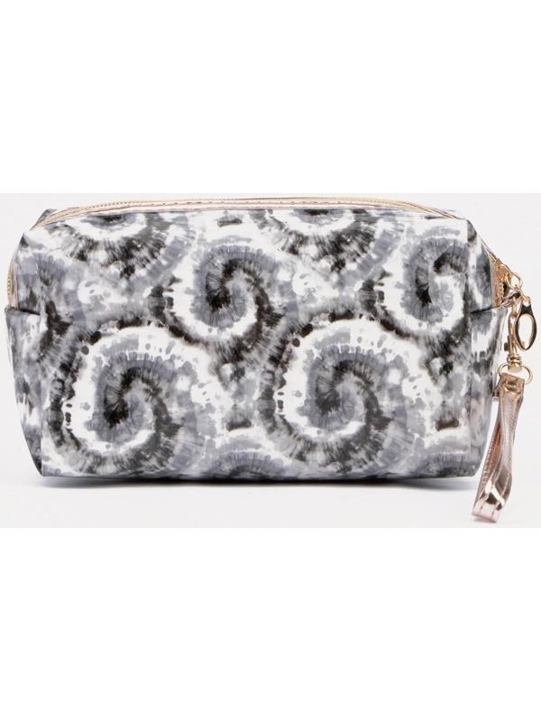 Косметичка на молнии, цвет серый