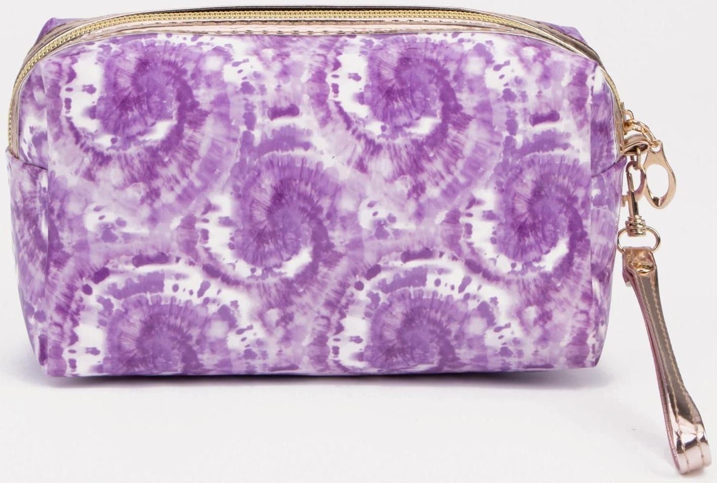 Косметичка на молнии, цвет фиолетовый