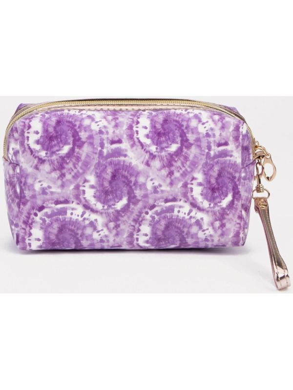 Косметичка на молнии, цвет фиолетовый