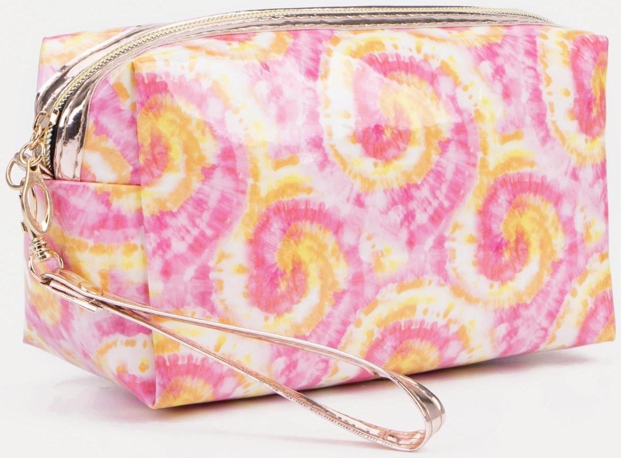 Косметичка на молнии, цвет розовый