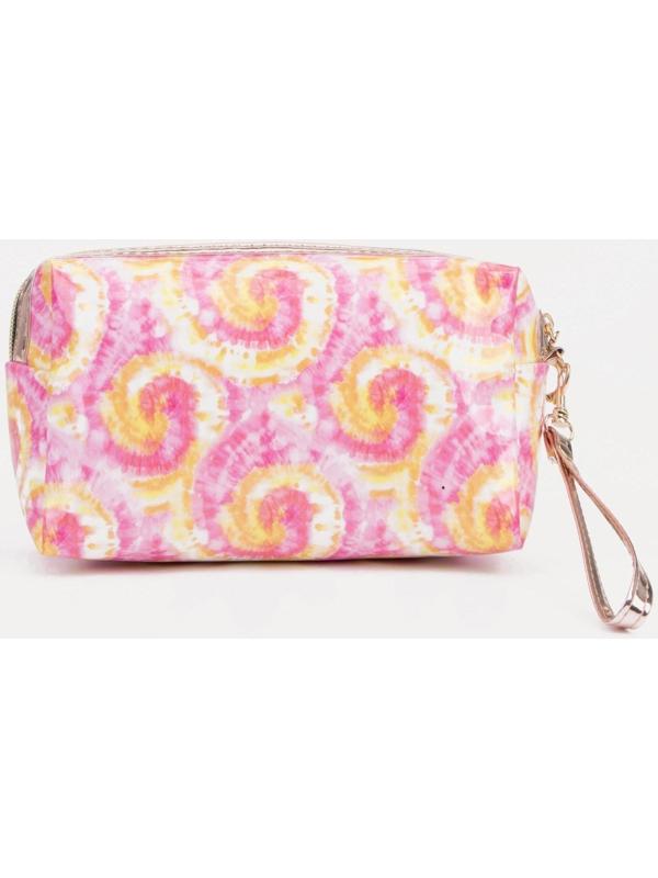 Косметичка на молнии, цвет розовый
