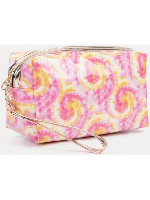 Косметичка на молнии, цвет розовый