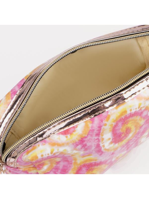 Косметичка на молнии, цвет розовый