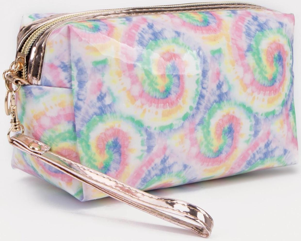 Косметичка на молнии, цвет разноцветный