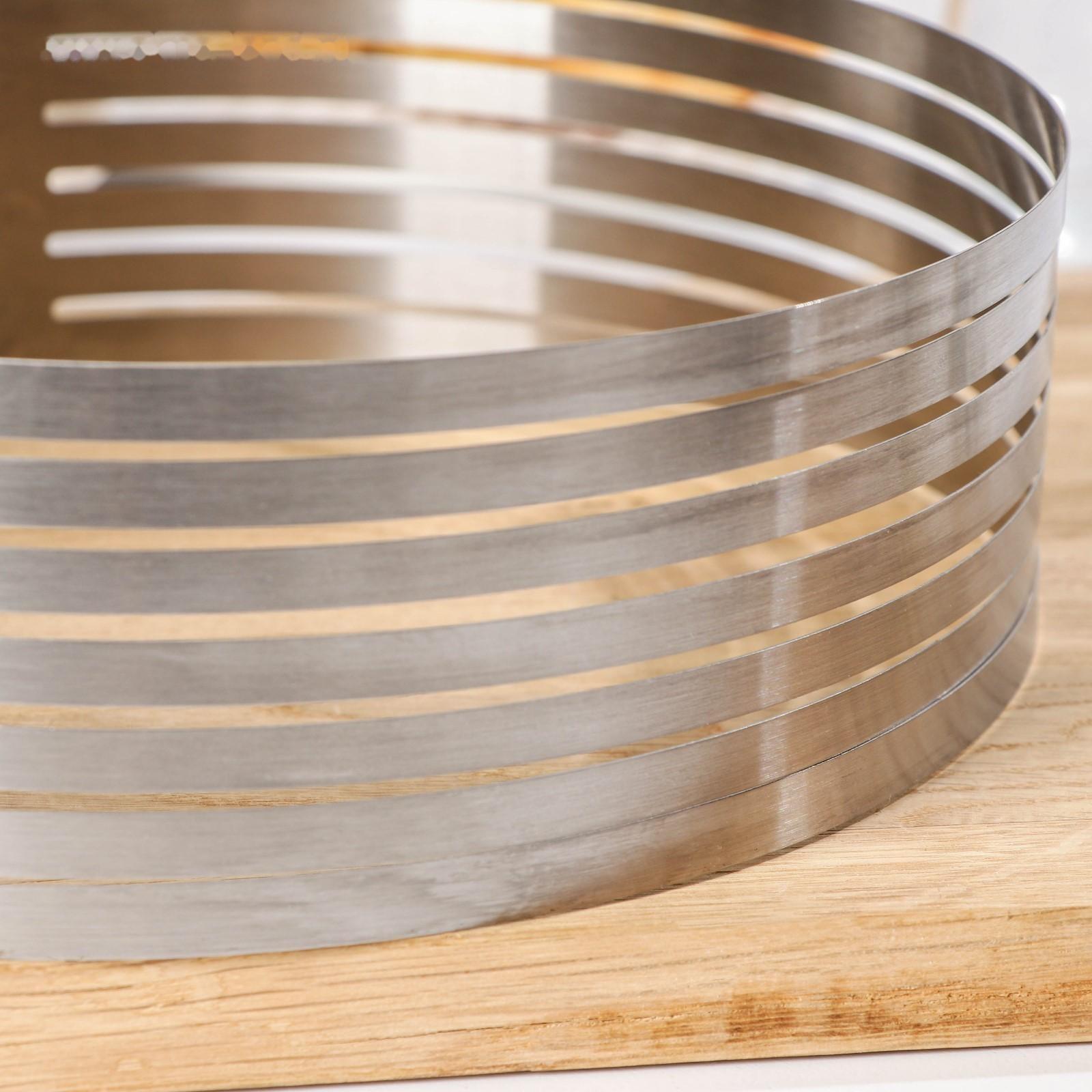 Набор кондитерский Доляна, 2 предмета: форма для выпечки с прорезями 25-30×8 см, кондитерская лопатка