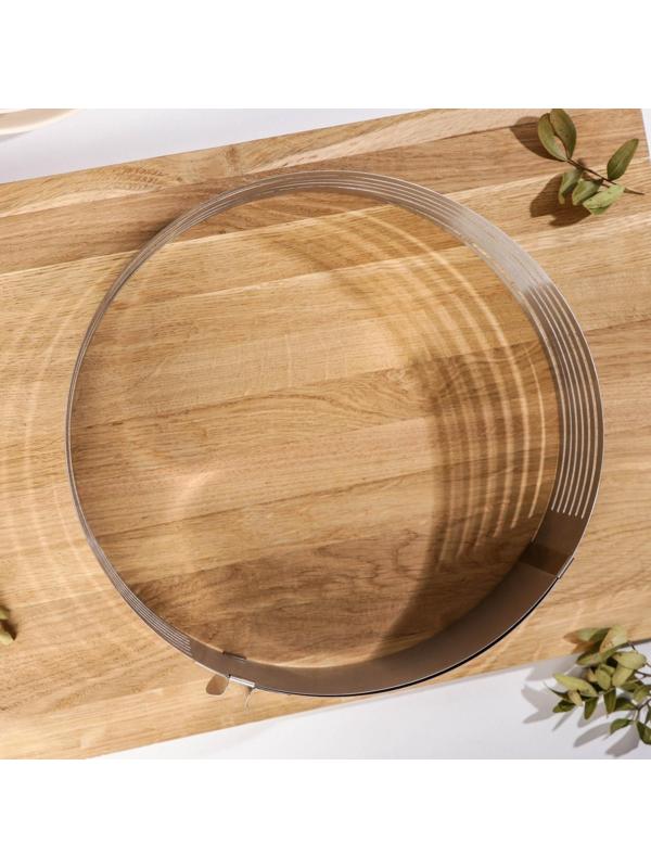 Набор кондитерский Доляна, 2 предмета: форма для выпечки с прорезями 25-30×8 см, кондитерская лопатка