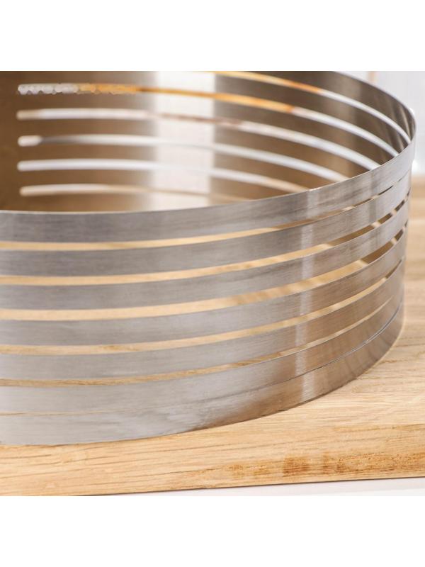 Набор кондитерский Доляна, 2 предмета: форма для выпечки с прорезями 25-30×8 см, кондитерская лопатка