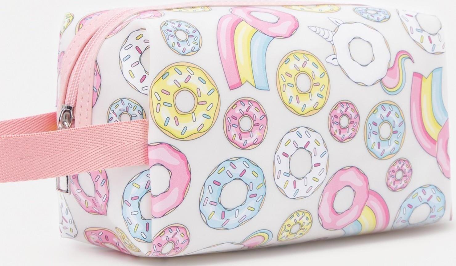 Косметичка на молнии, цвет белый