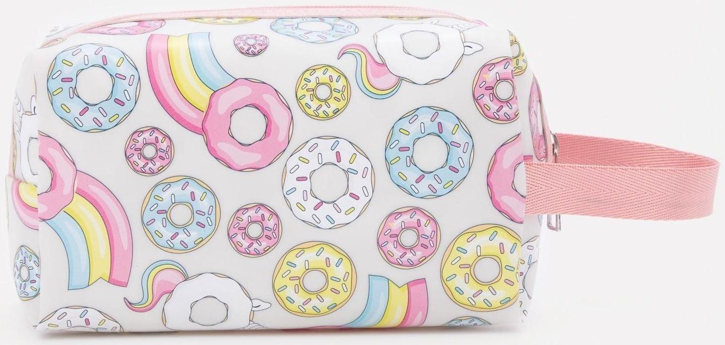 Косметичка на молнии, цвет белый