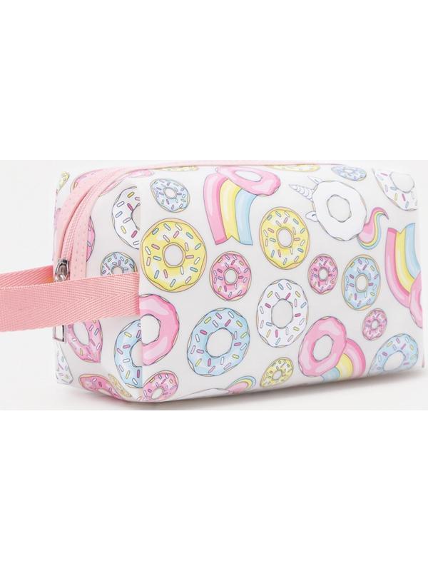 Косметичка на молнии, цвет белый