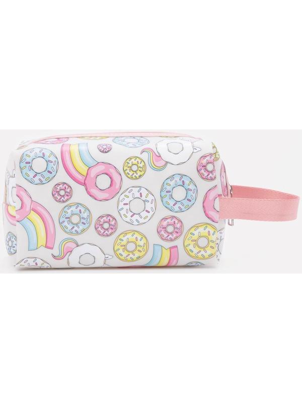 Косметичка на молнии, цвет белый