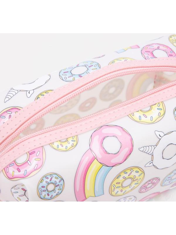 Косметичка на молнии, цвет белый