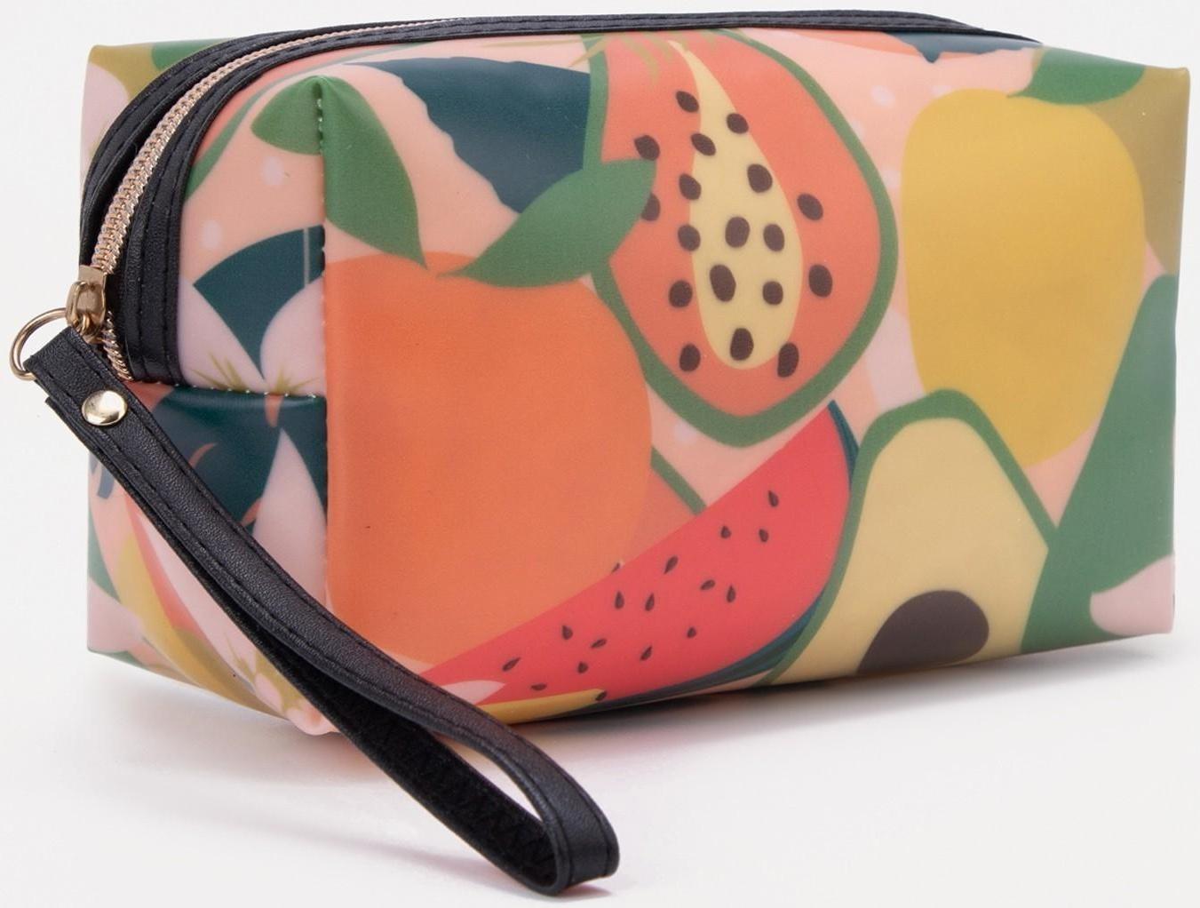 Косметичка на молнии, цвет разноцветный