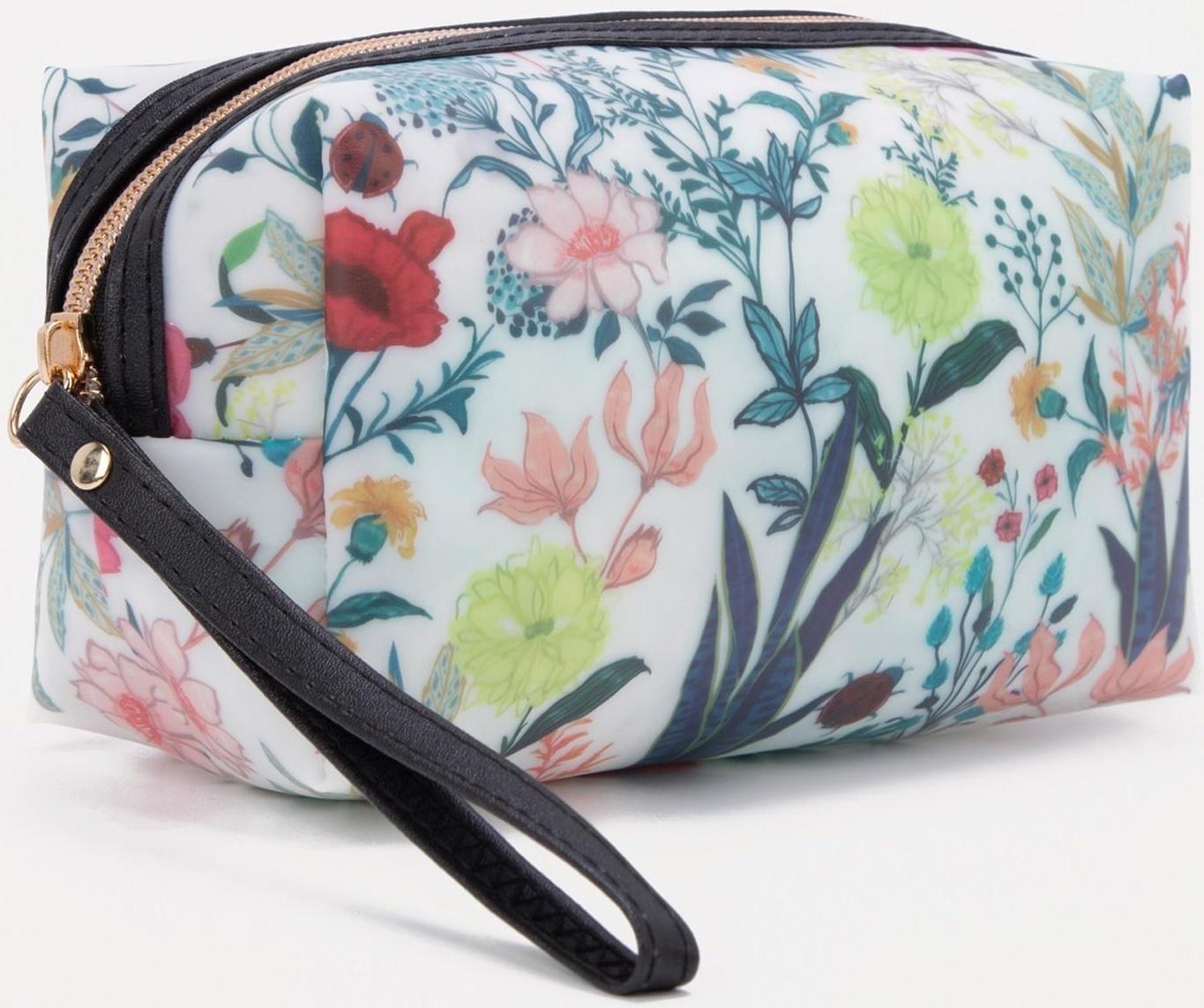 Косметичка на молнии, цвет разноцветный