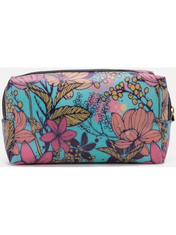 Косметичка на молнии, цвет бирюзовый