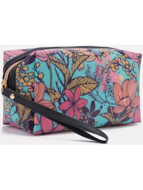 Косметичка на молнии, цвет бирюзовый