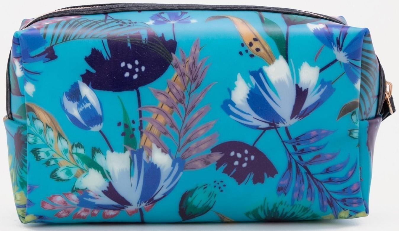 Косметичка на молнии, цвет синий