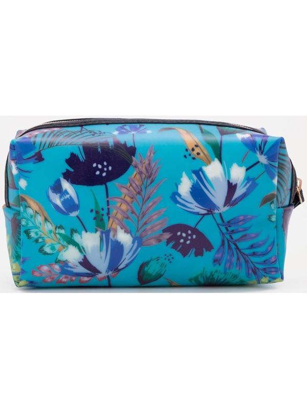 Косметичка на молнии, цвет синий
