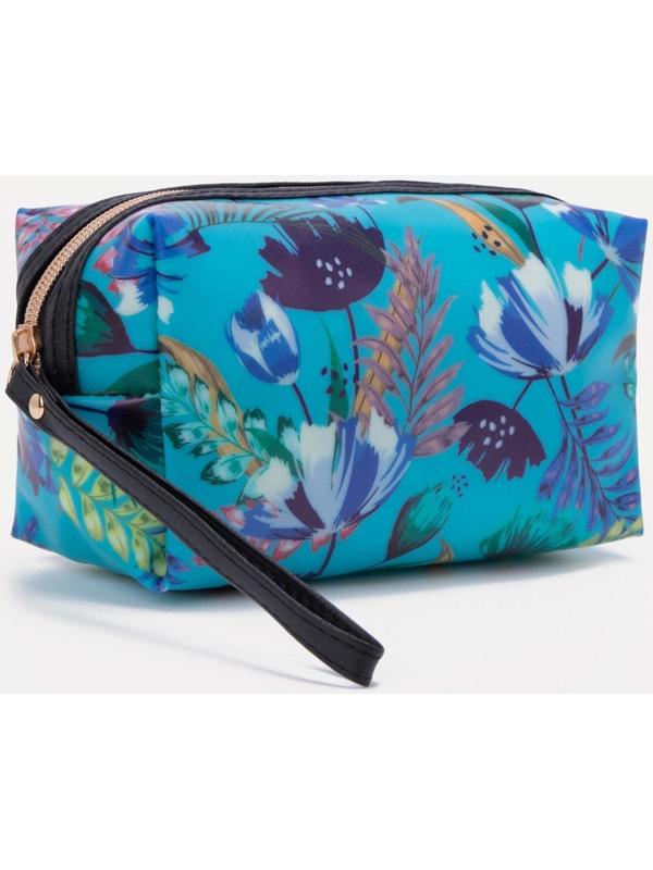 Косметичка на молнии, цвет синий