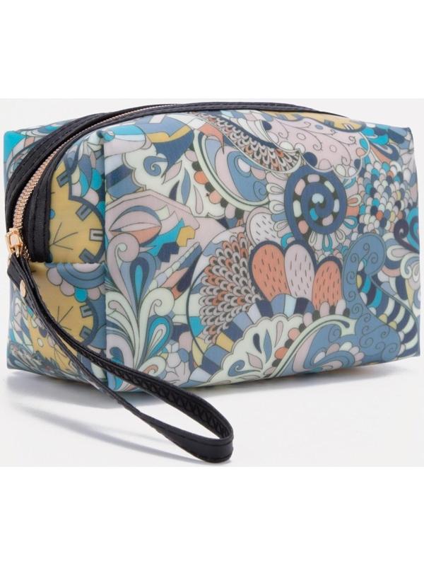 Косметичка на молнии, цвет синий