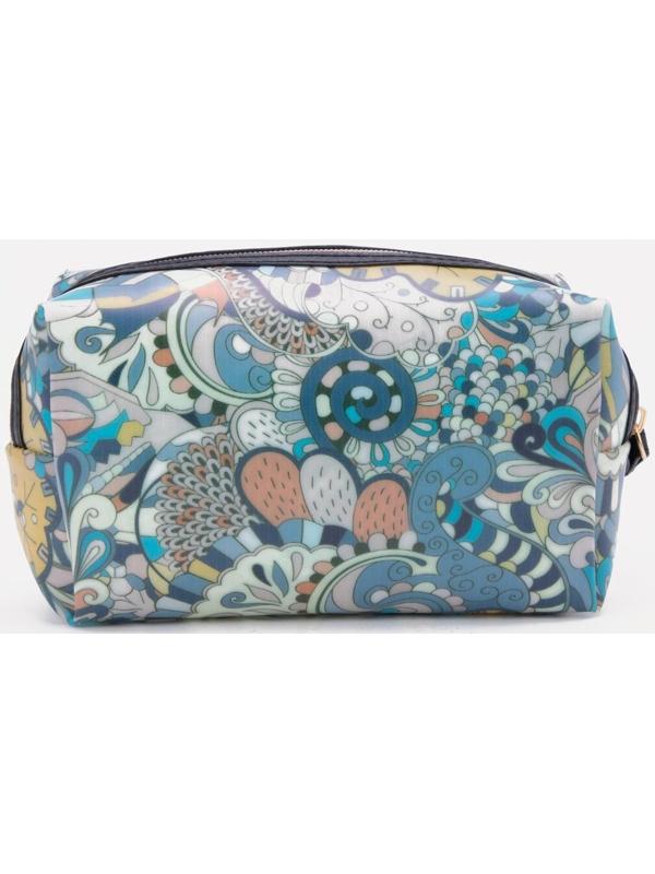 Косметичка на молнии, цвет синий