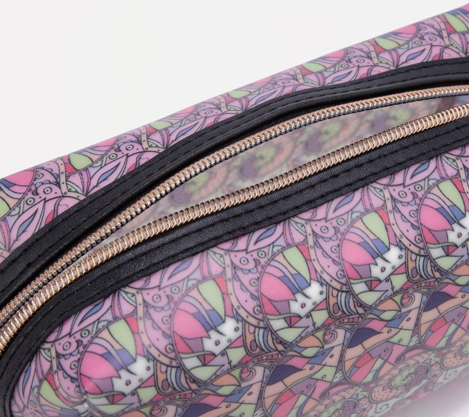 Косметичка на молнии, цвет розовый