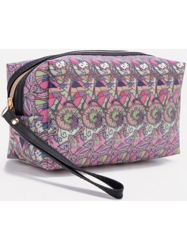 Косметичка на молнии, цвет розовый