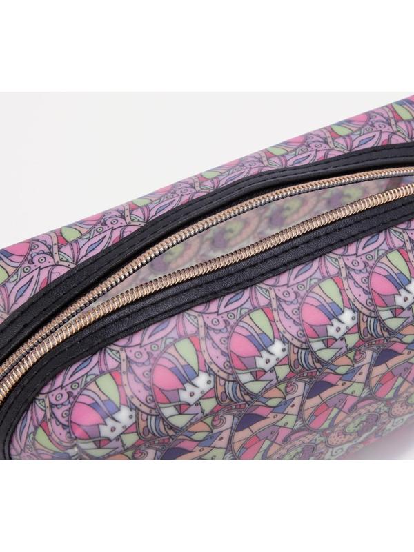 Косметичка на молнии, цвет розовый