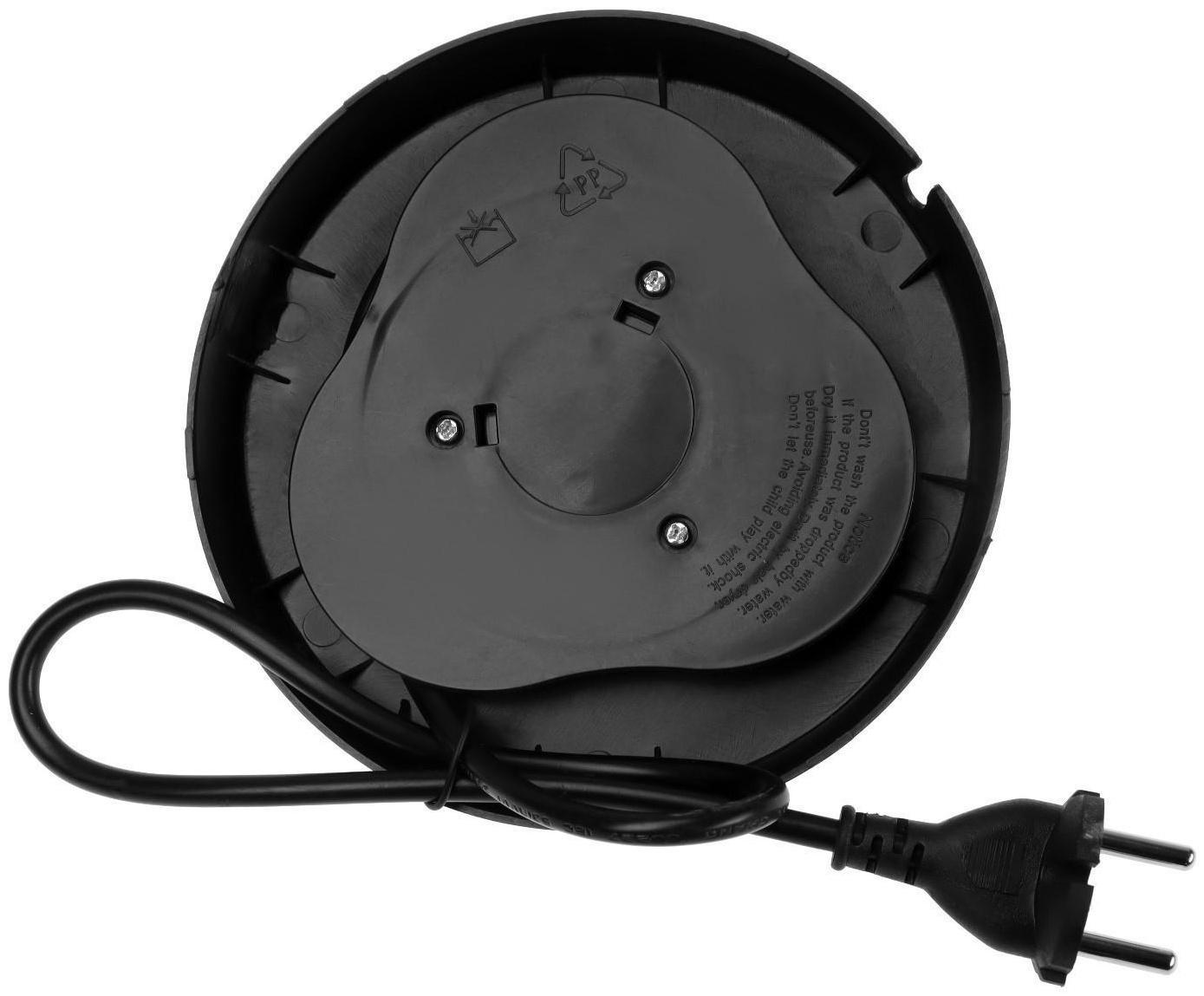 Чайник электрический Luazon LSK-1803, металл, 1.8 л, 1800 Вт, серебристо-чёрный