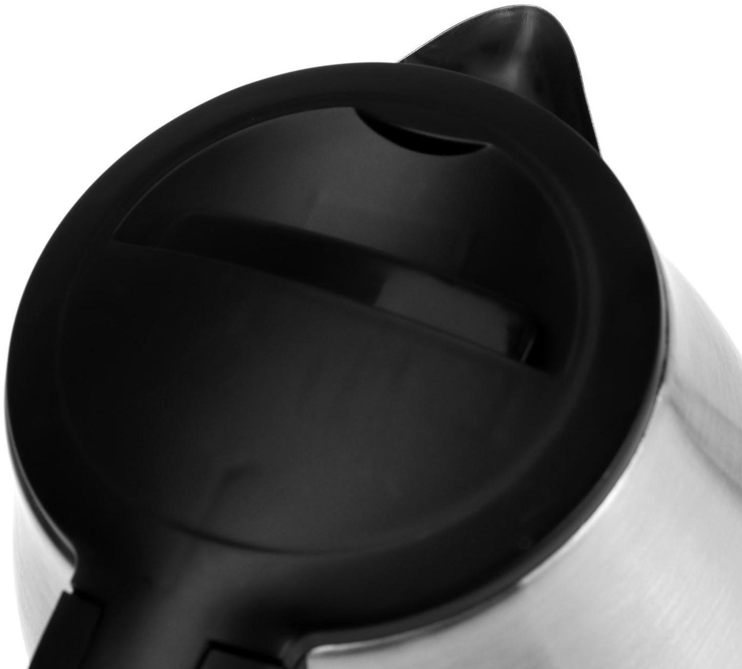 Чайник электрический Luazon LSK-1803, металл, 1.8 л, 1800 Вт, серебристо-чёрный