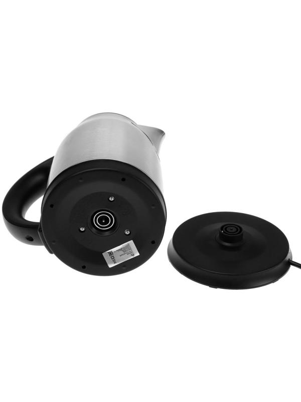 Чайник электрический Luazon LSK-1803, металл, 1.8 л, 1800 Вт, серебристо-чёрный