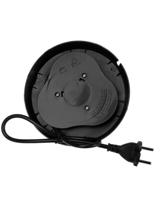 Чайник электрический Luazon LSK-1803, металл, 1.8 л, 1800 Вт, серебристо-чёрный