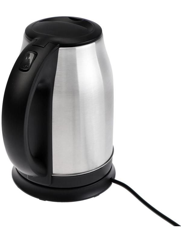 Чайник электрический Luazon LSK-1803, металл, 1.8 л, 1800 Вт, серебристо-чёрный