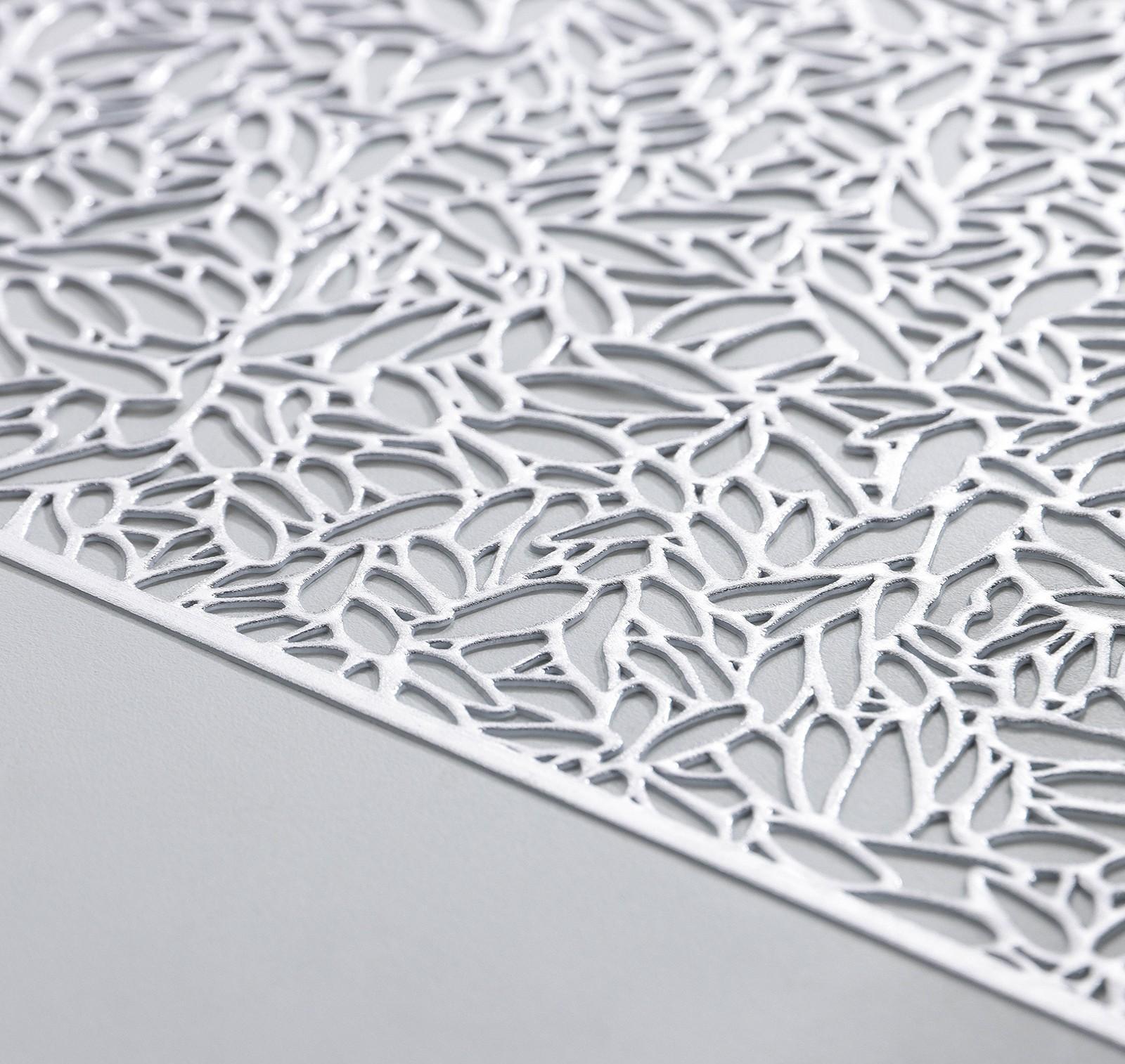 Дорожка на стол Доляна «Манифик», 30×150 см, цвет серебряный