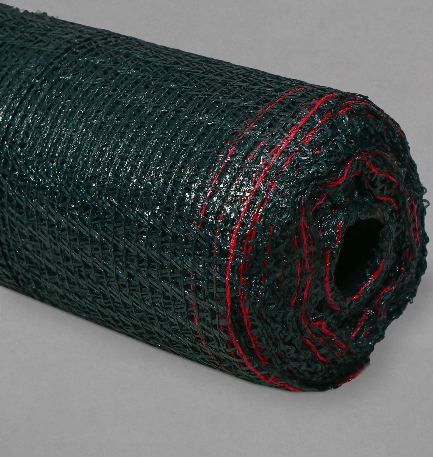 Сетка затеняющая, 50 × 4 м, плотность 35 г/м², тёмно-зелёная