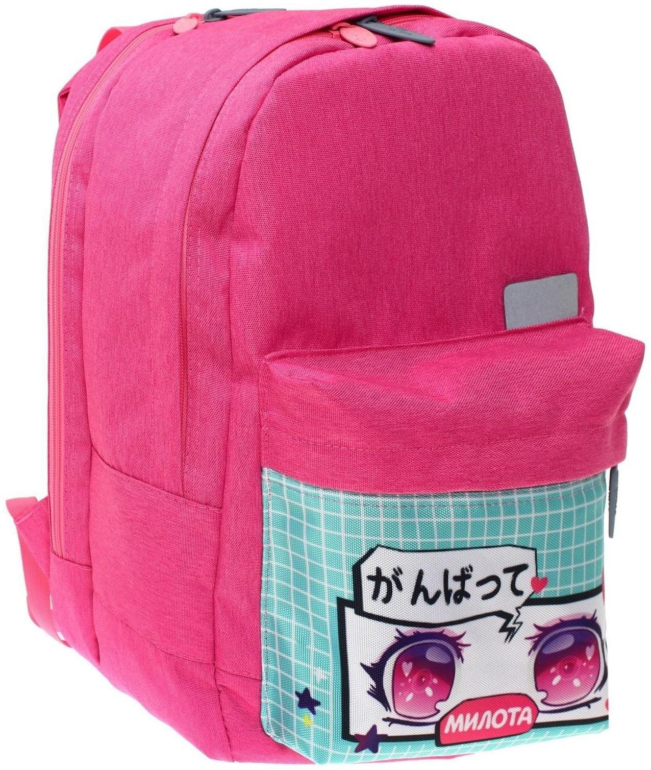 Рюкзак молодёжный, 38 х 28 х 19 см, эргономичная спинка, Calligrata Э 