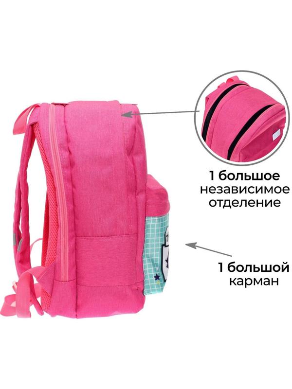 Рюкзак молодёжный, 38 х 28 х 19 см, эргономичная спинка, Calligrata Э 