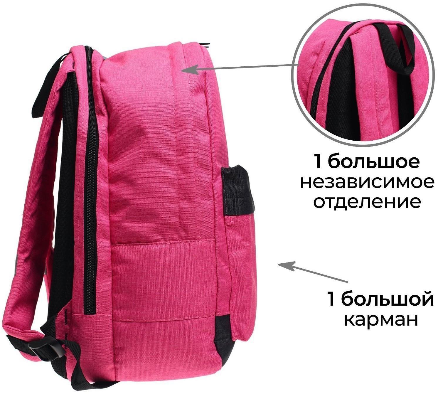 Рюкзак молодёжный, 38 х 28 х 19 см, эргономичная спинка, Calligrata Э 