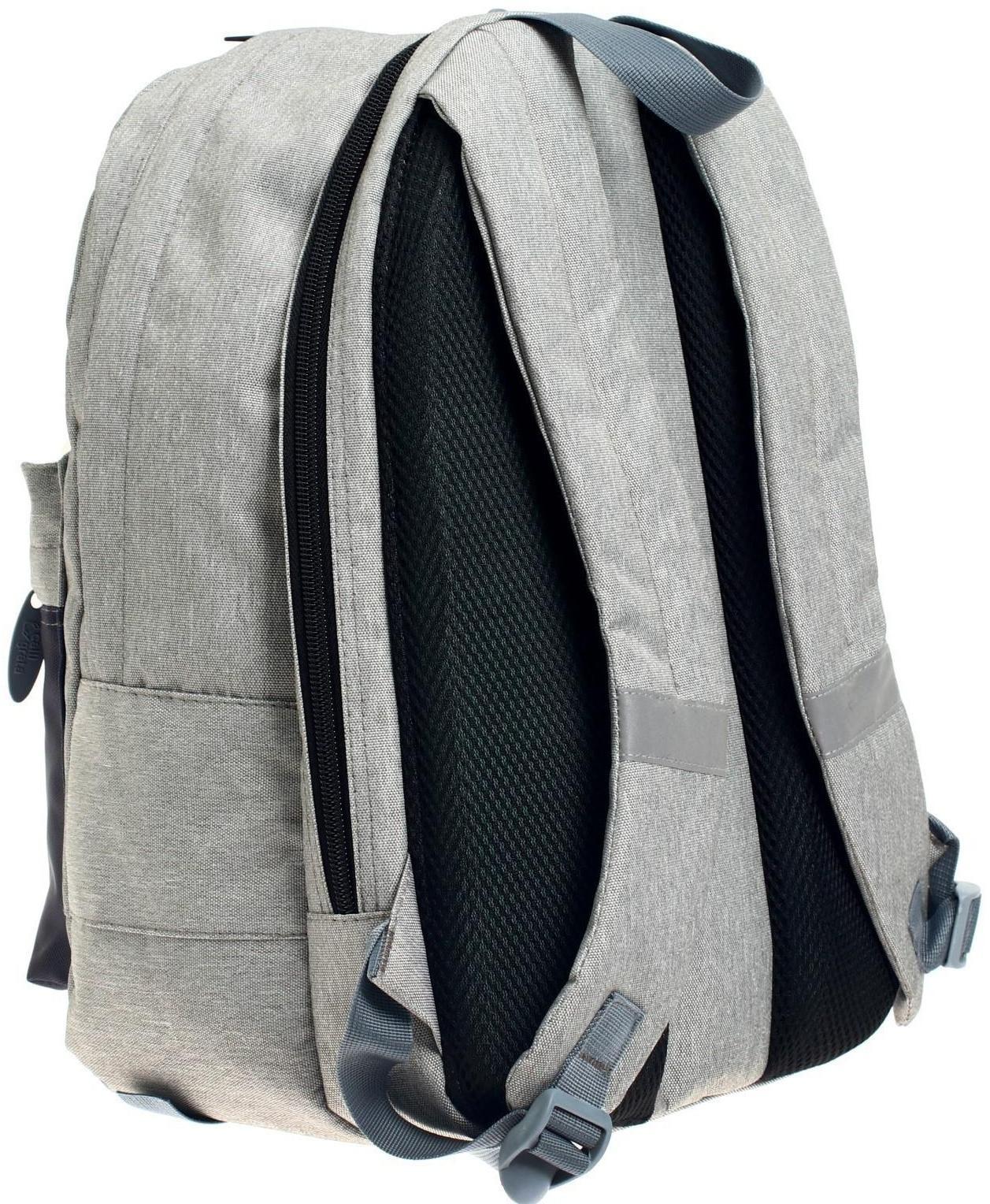 Рюкзак молодёжный, 38 х 28 х 19 см, эргономичная спинка, Calligrata Э 