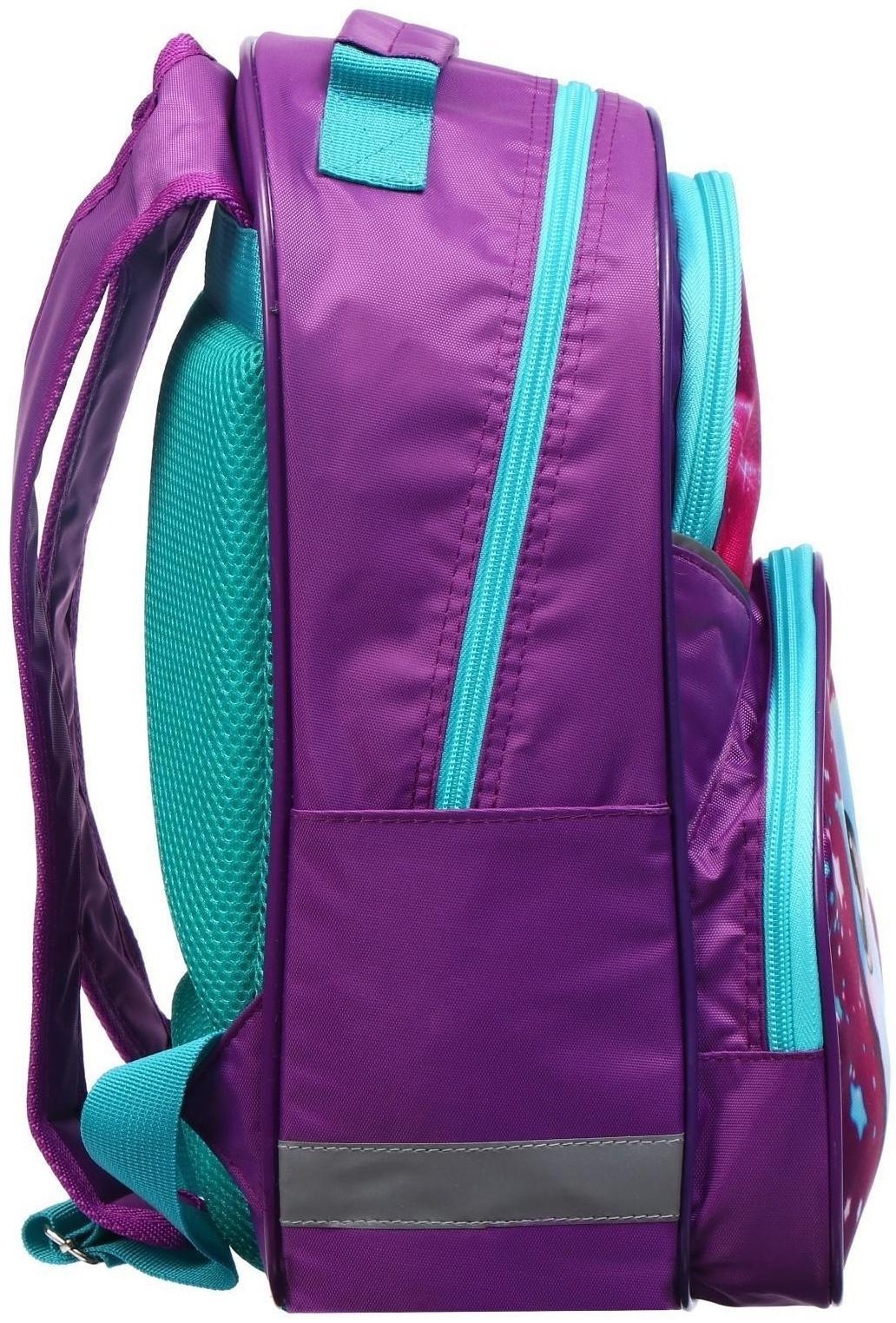 Рюкзак школьный, 37 х 26 х 13 см, эргономичная спинка, Calligrata АН 