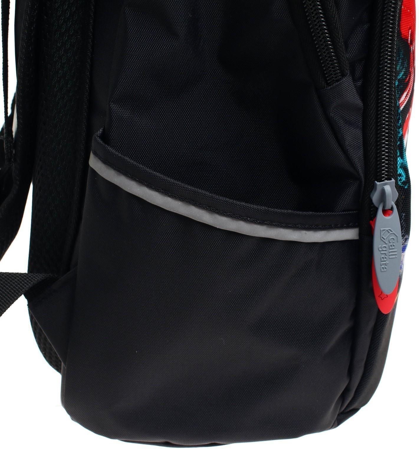 Рюкзак школьный, 37 х 26 х 13 см, эргономичная спинка, Calligrata С 