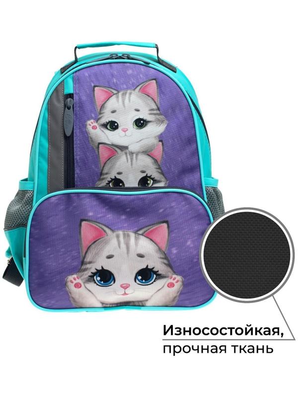 Рюкзак школьный, 37 х 26 х 13 см, эргономичная спинка, Calligrata ОРТ 