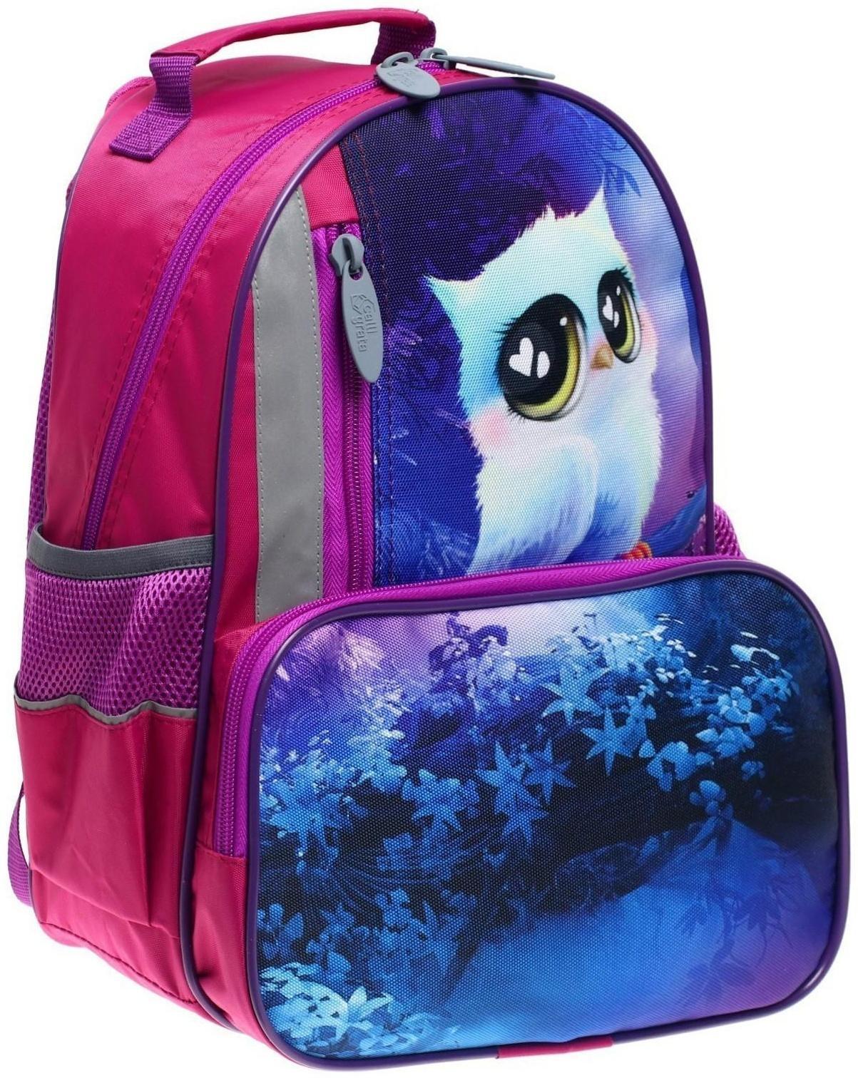 Рюкзак школьный, 37 х 26 х 13 см, эргономичная спинка, Calligrata ОРТ 