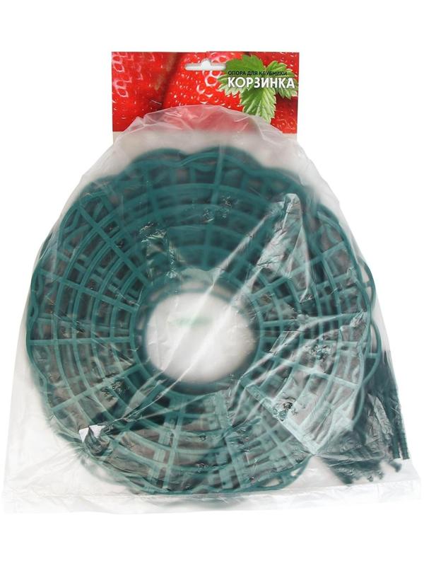 Кустодержатель для клубники, d = 30.5 см, пластик, зелёный
