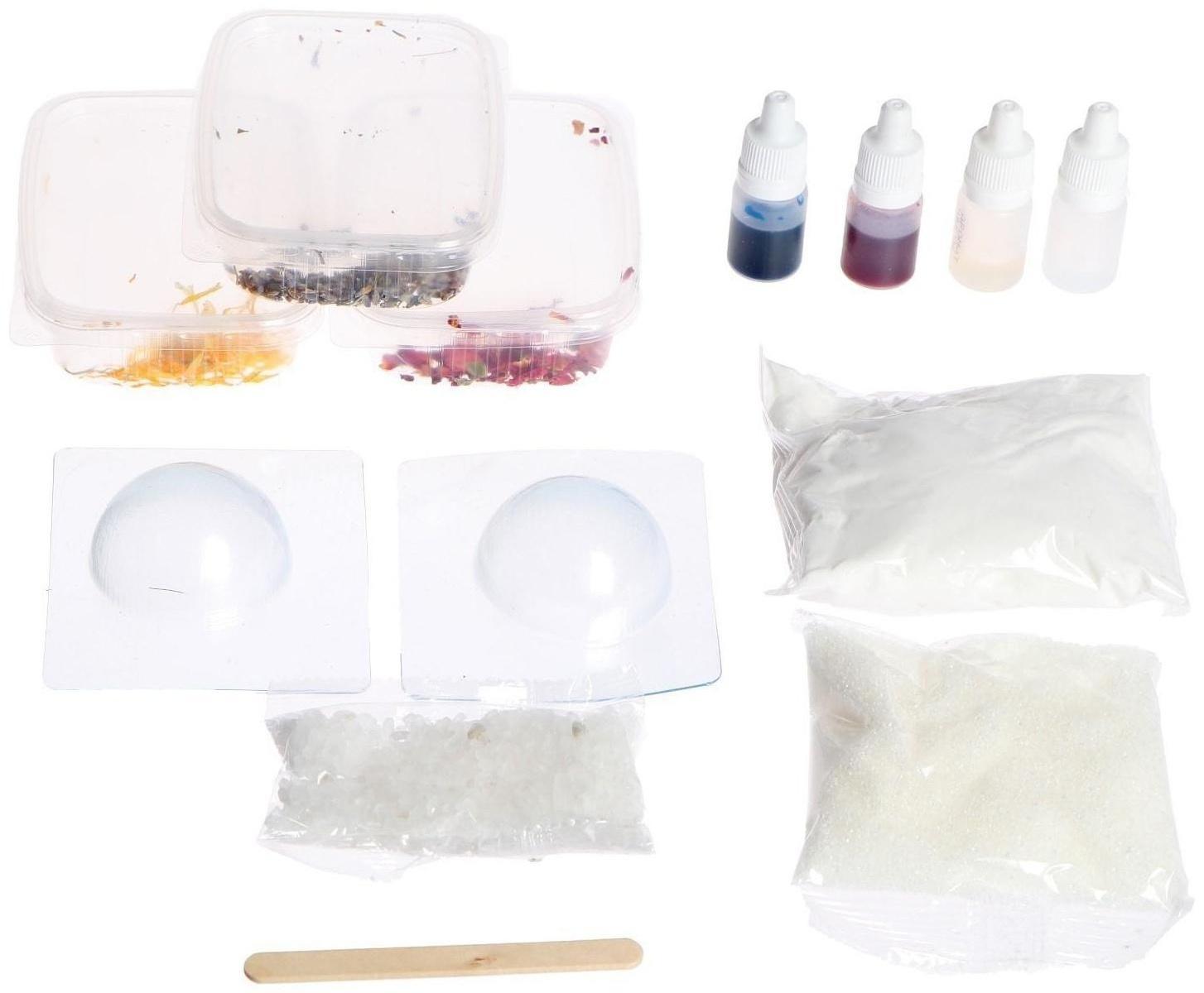 Набор для творчества. Бомбочки для ванны своими руками «Великолепные цветы»