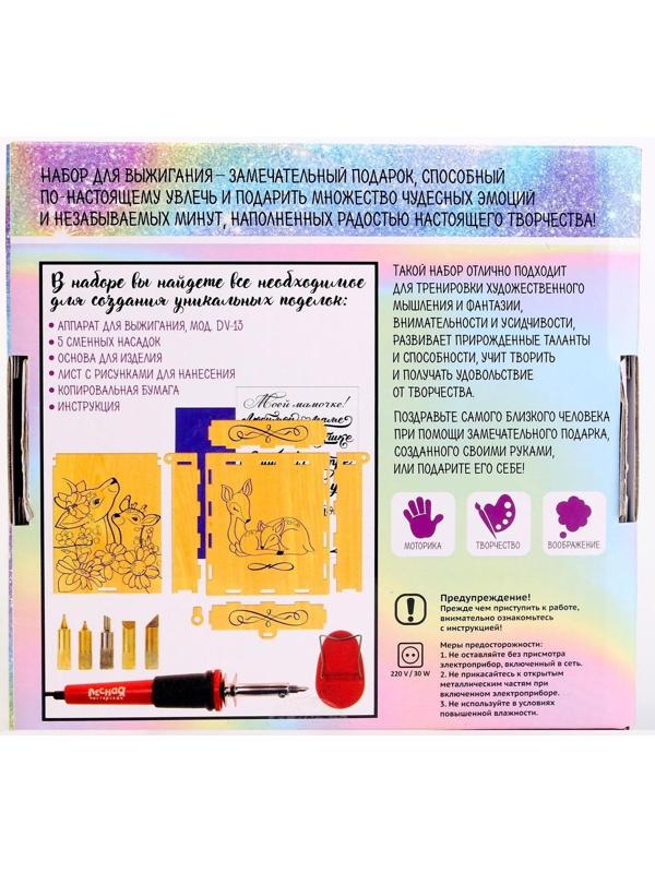 Набор для творчества. Выжигание по дереву «Шкатулка»