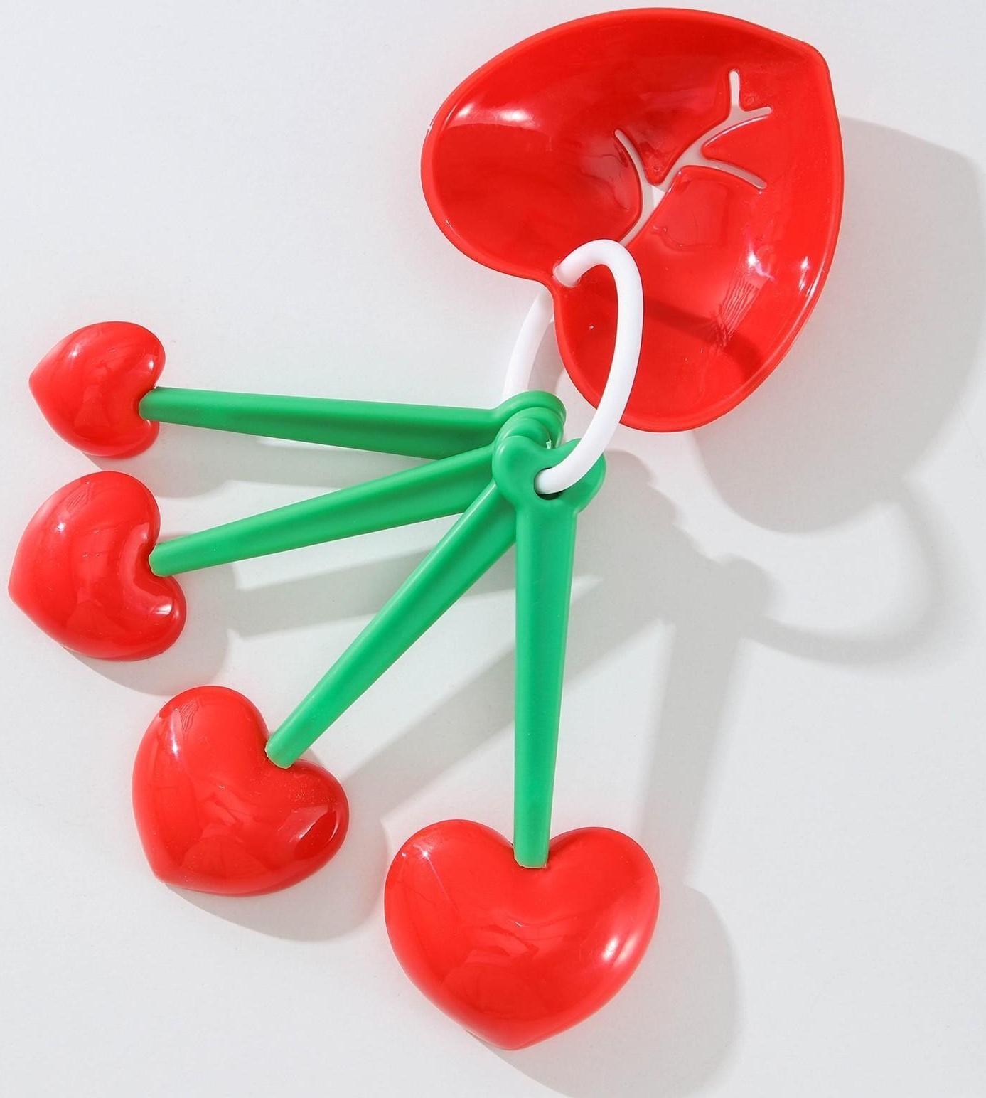 Набор мерных ложек «Лавли», 4 шт, 2,5/5/7,4/15 мл