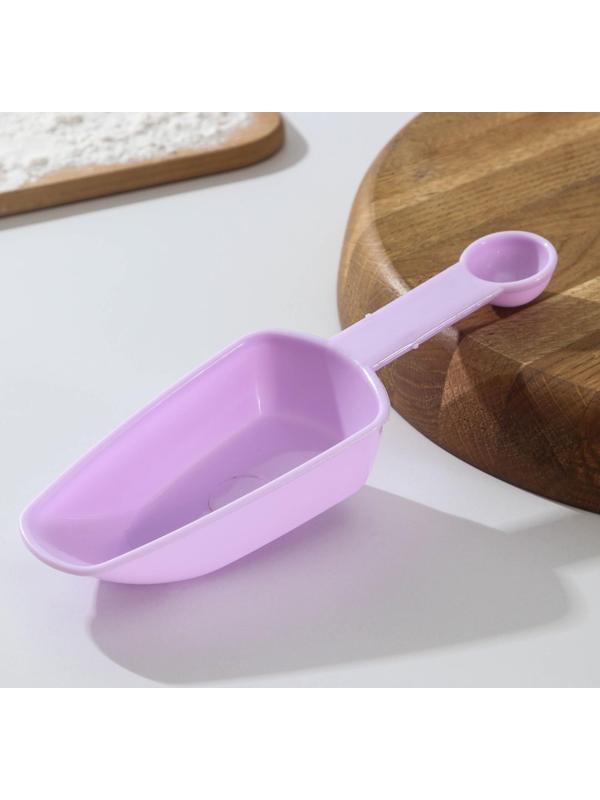 Набор мерных совков и ложек «Дабл», 80 мл, 120 мл, 250 мл, ложки 5 мл, 10 мл, 20 мл, пластик, цвет МИКС