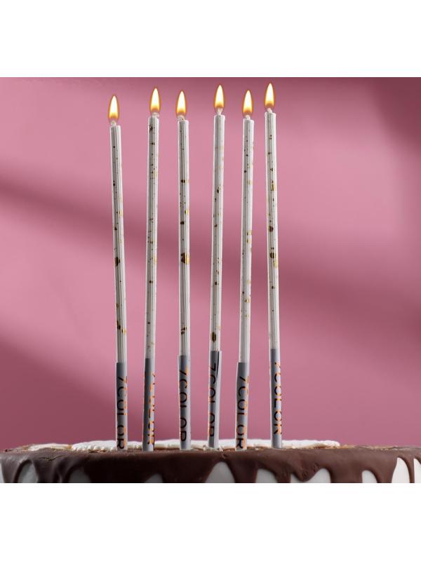 Набор свечей в торт, 6 штук 